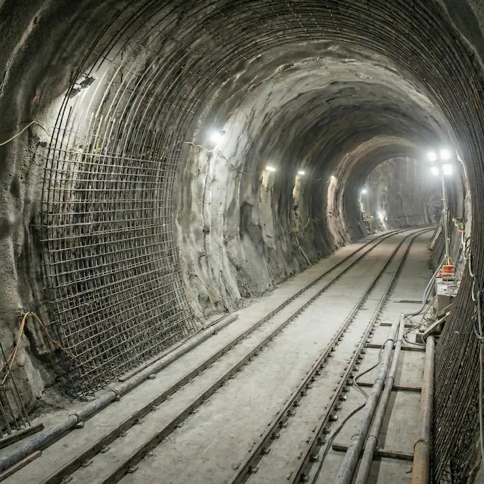 Tunel en construción