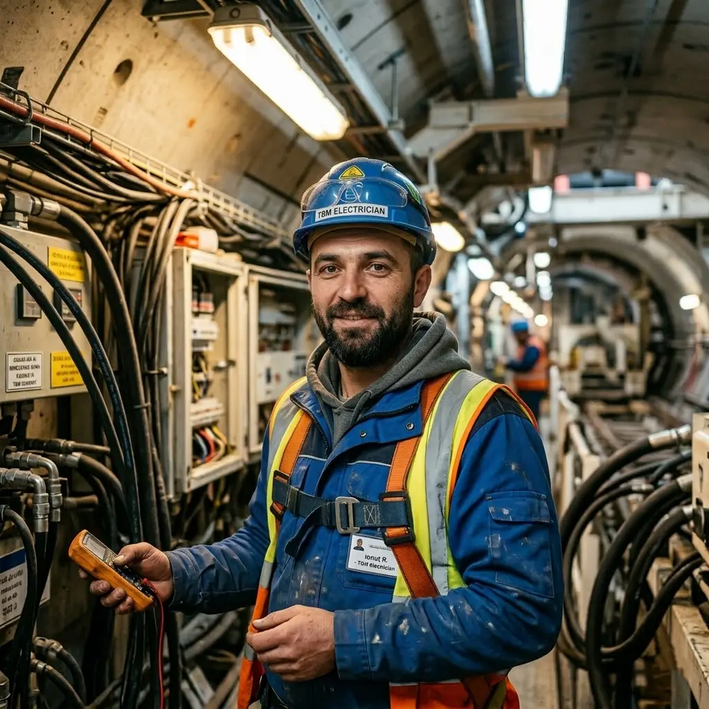 Ionuț R., TBM electrician