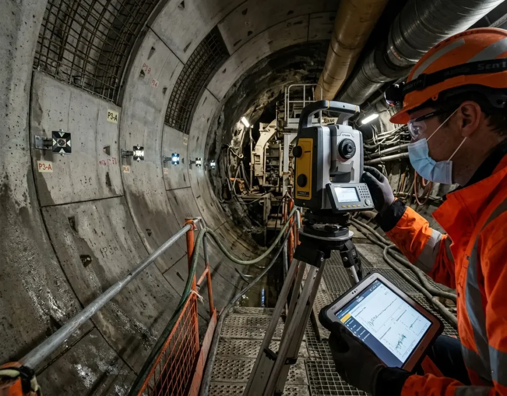 Tunnel excavation monitoring & instrumentation